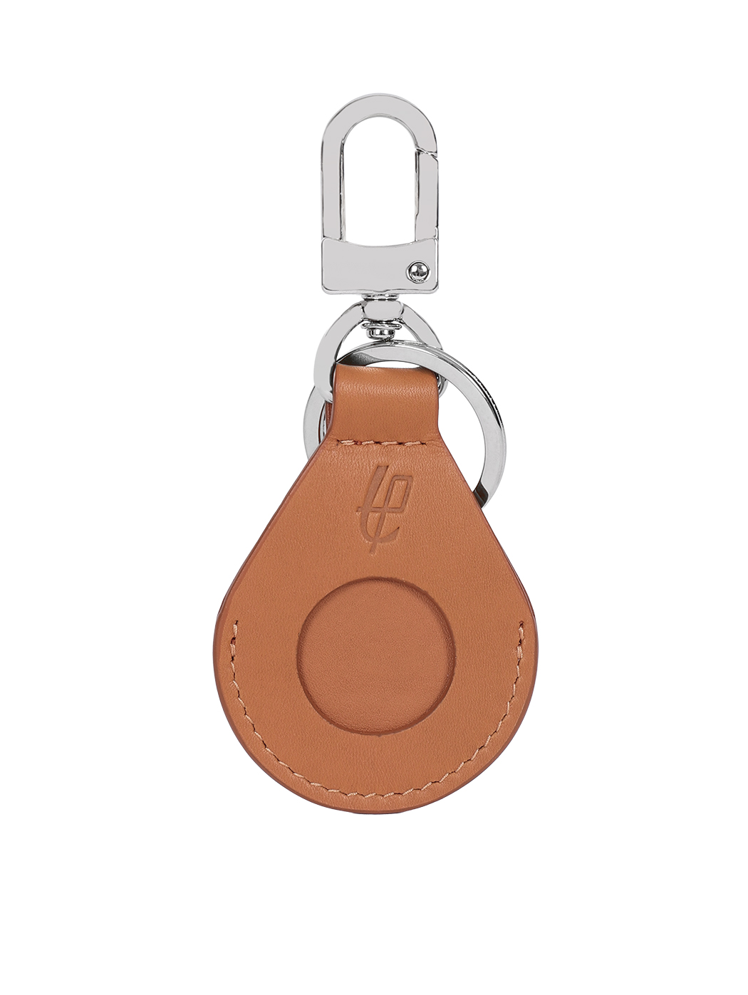 Charm Airtag Keychain Baranil Leather Tan