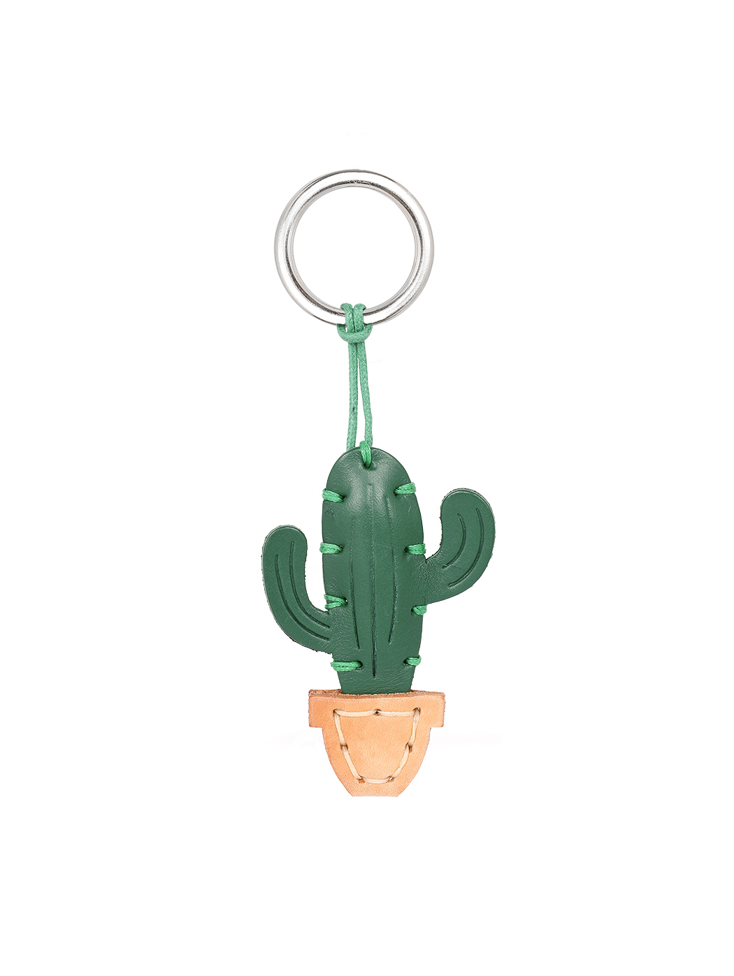 Leather Key Chains Cactus