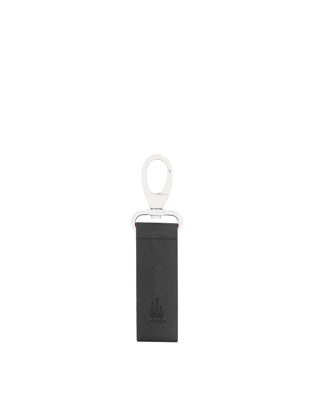 Lanyard Key Holder in Leather Black