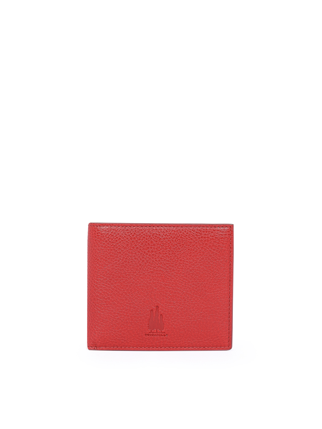 Billfold Wallet in Leather  Red