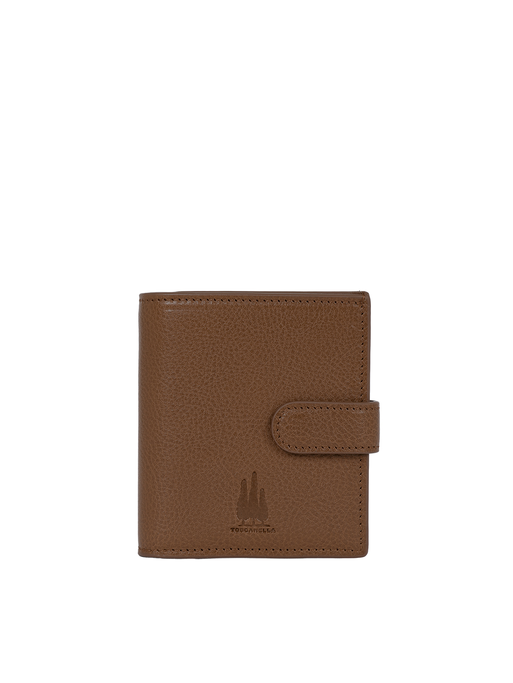 Bifold Leather Wallet Multi-pocket Dark Brown