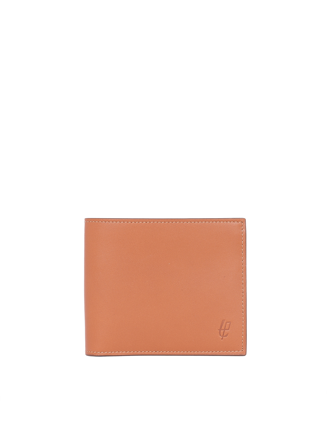 Bifold Wallet Change Pouch Leather Rust