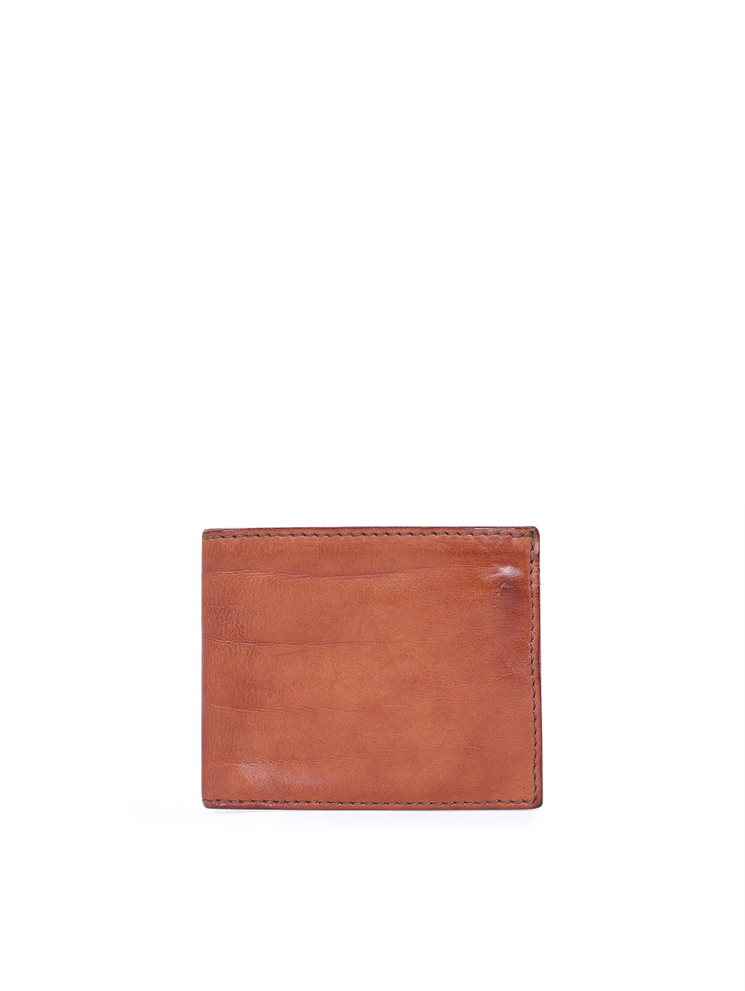 Vintage Leather Wallet for Men Cognac