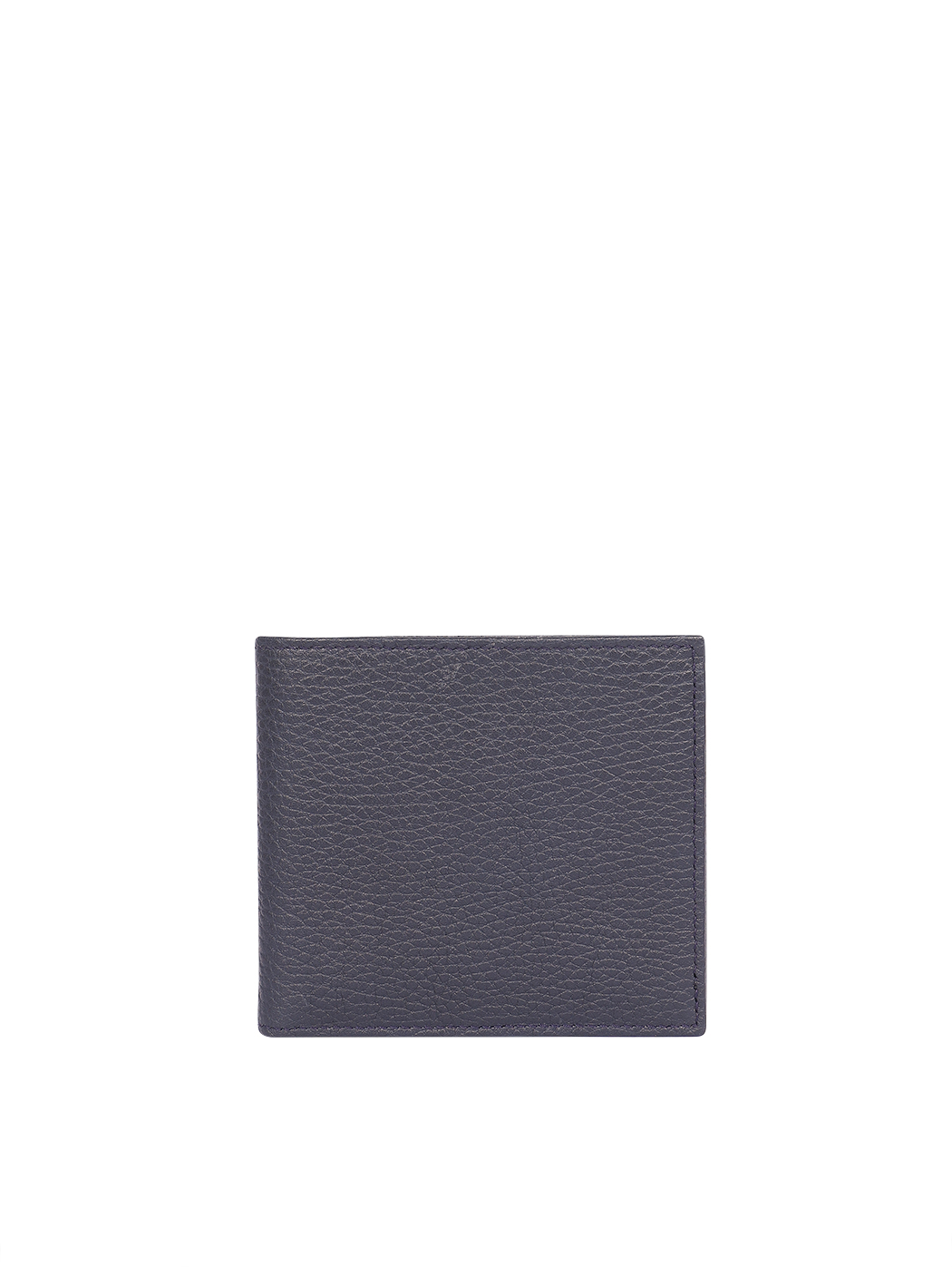 Slim Bifold Pebbled Leather Wallet Blue