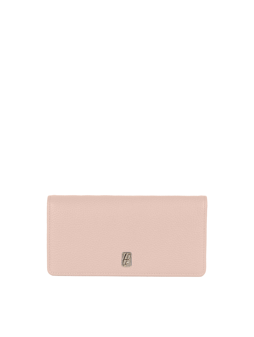 Continental Leather Bifold Card Wallet Blush Pink