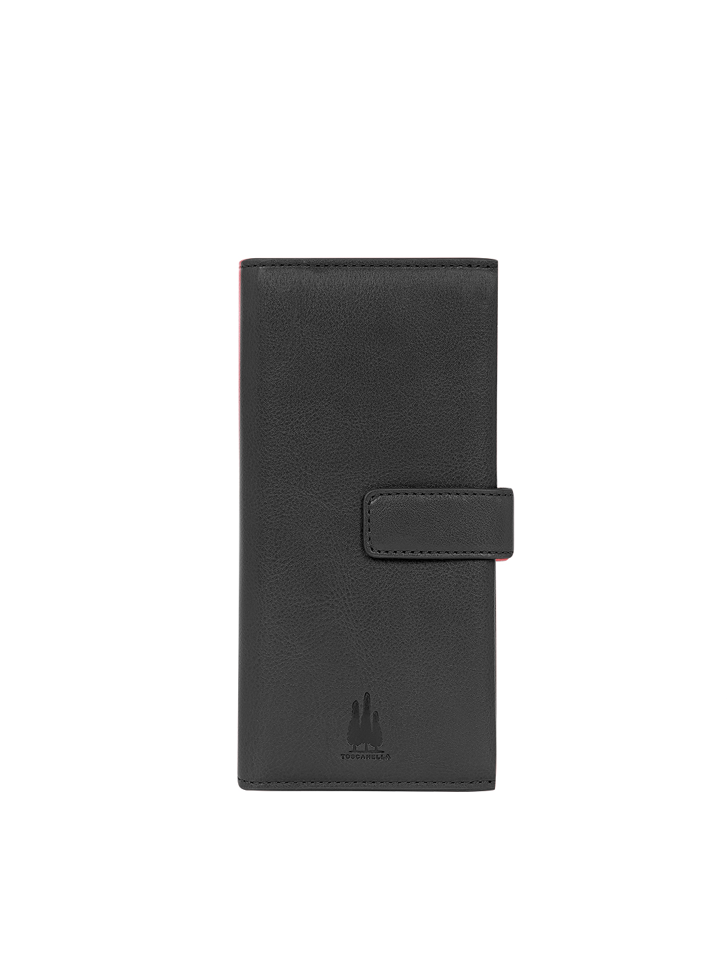 Long Wallet with Strap Black