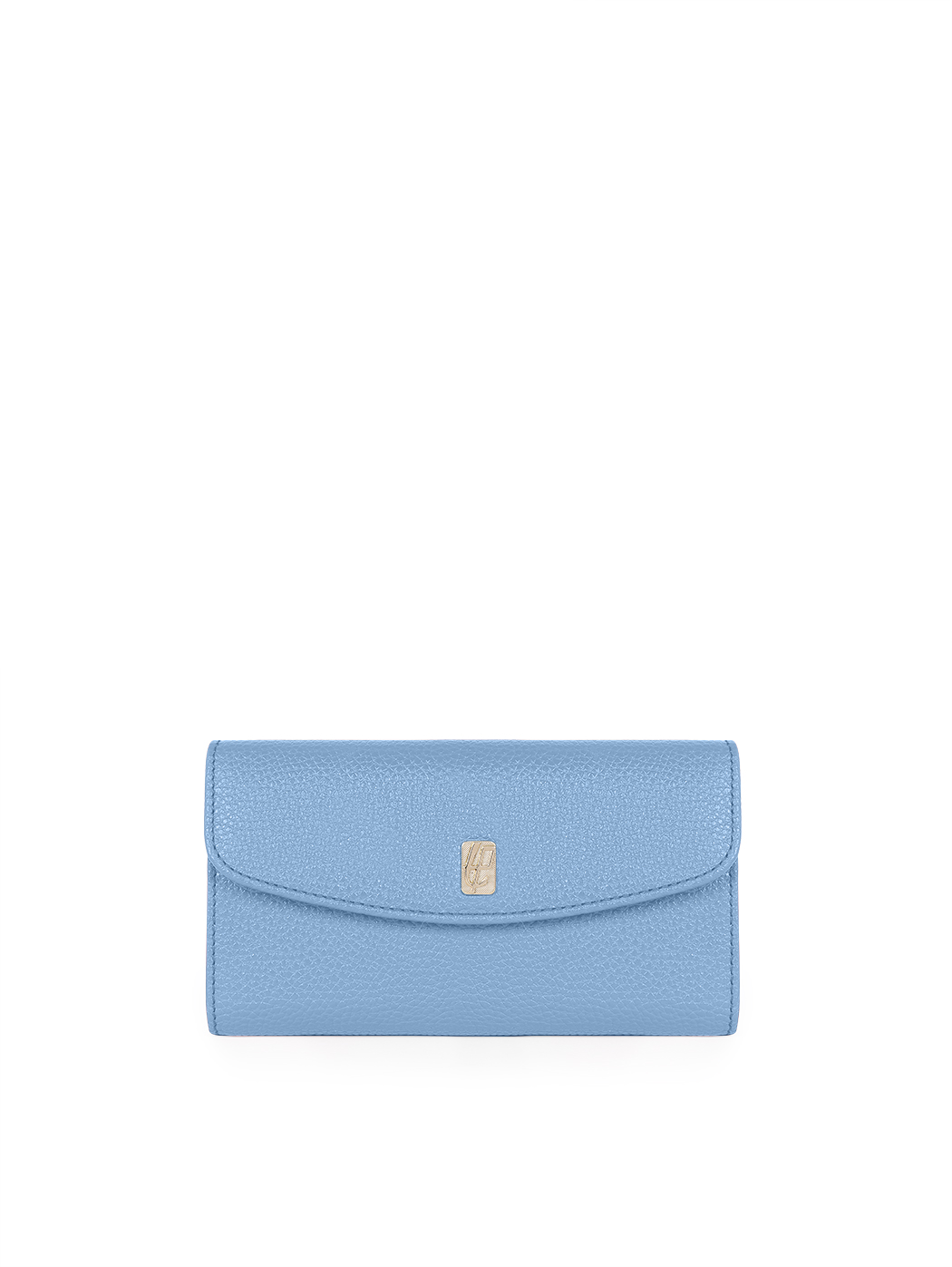 Long light blue leather wallet