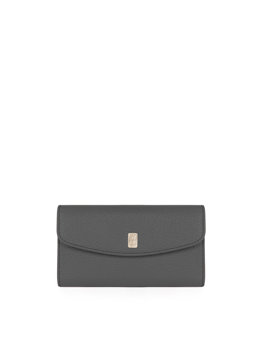 Long black leather wallet