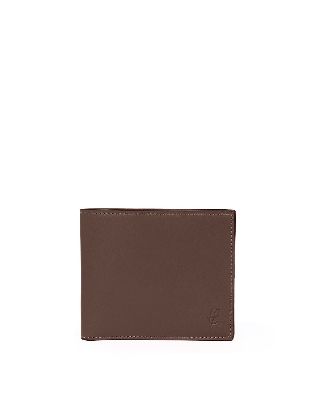 Кожаный кошелек темно - коричневого цвета