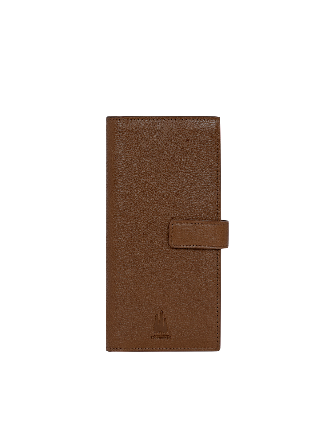 Женский кошелек со слотами под карточки темно-коричневый