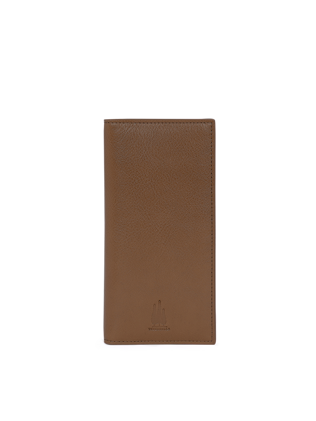 Стильный кожаный бумажник темно-коричневый