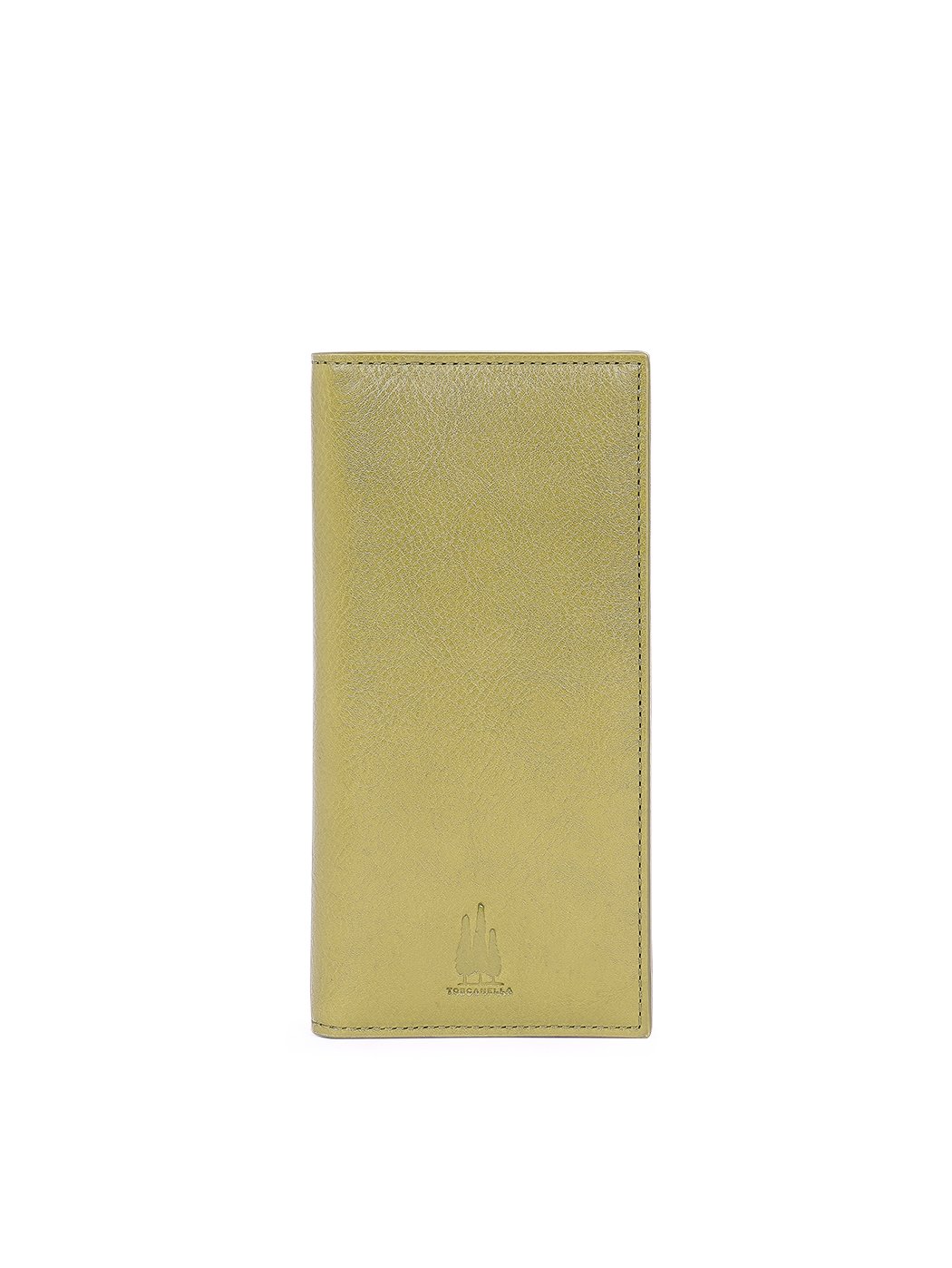 Стильный кожаный бумажник оливковый зеленый