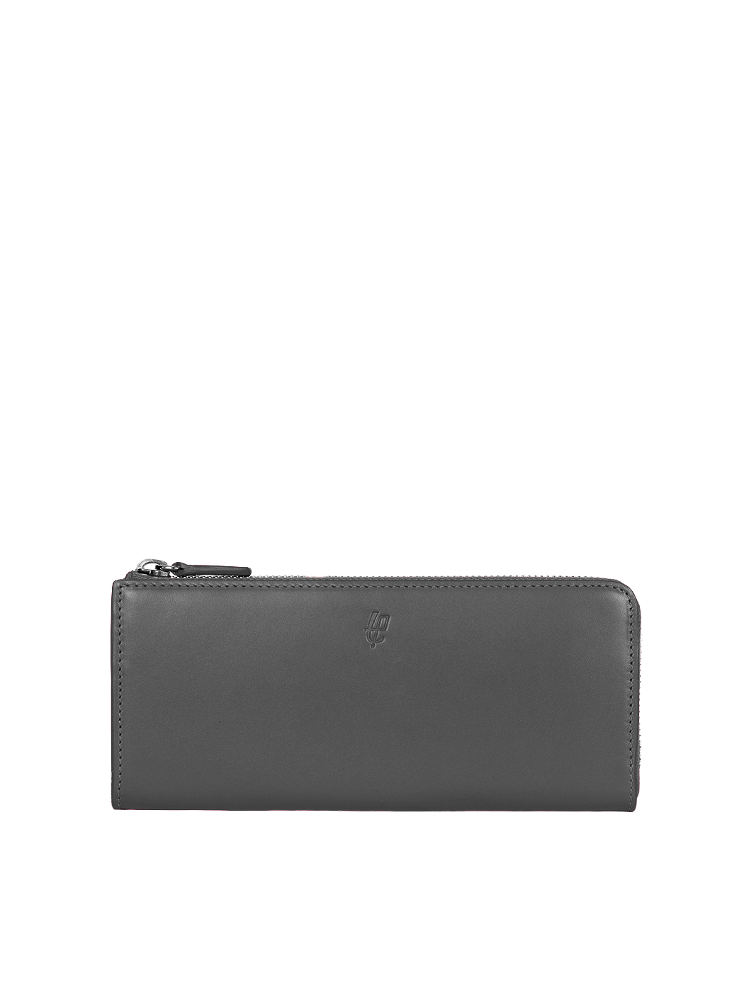 Accordion Zip Baranil Leather Wallet Black