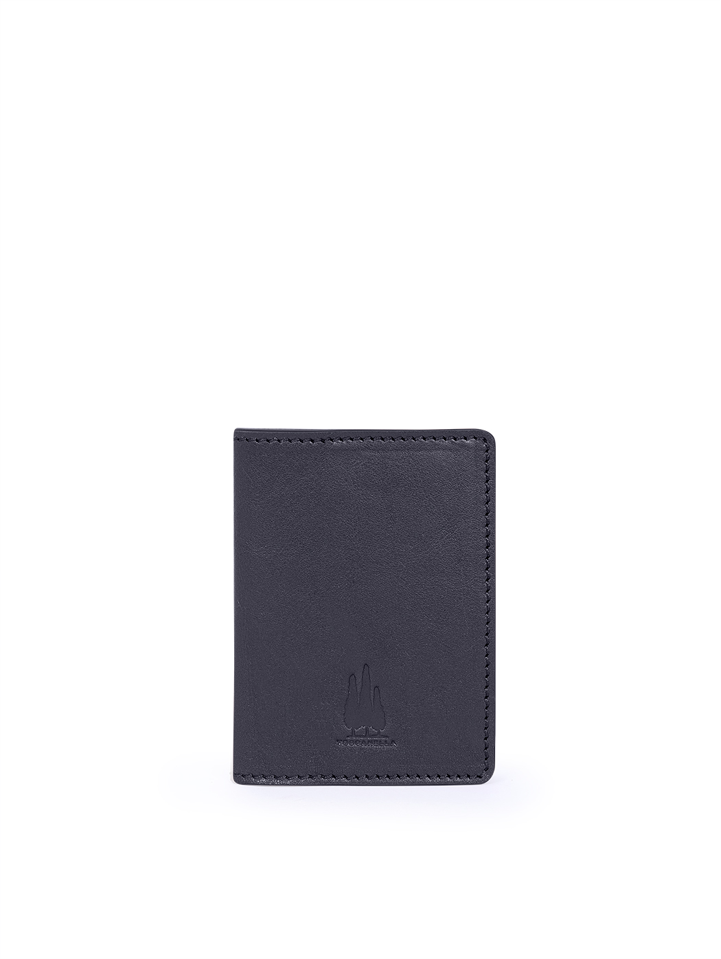 Business Card Holder in Leather Blue