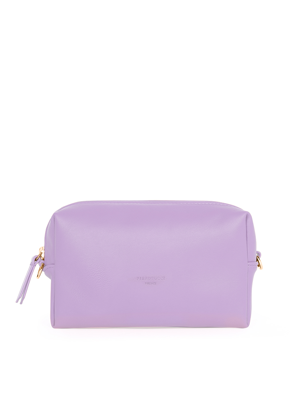 Прямоугольная сумочка с регулируемым ремнем лилового цвета