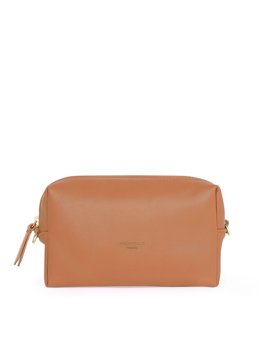 Прямоугольная сумочка с регулируемым ремнем коричневого цвета