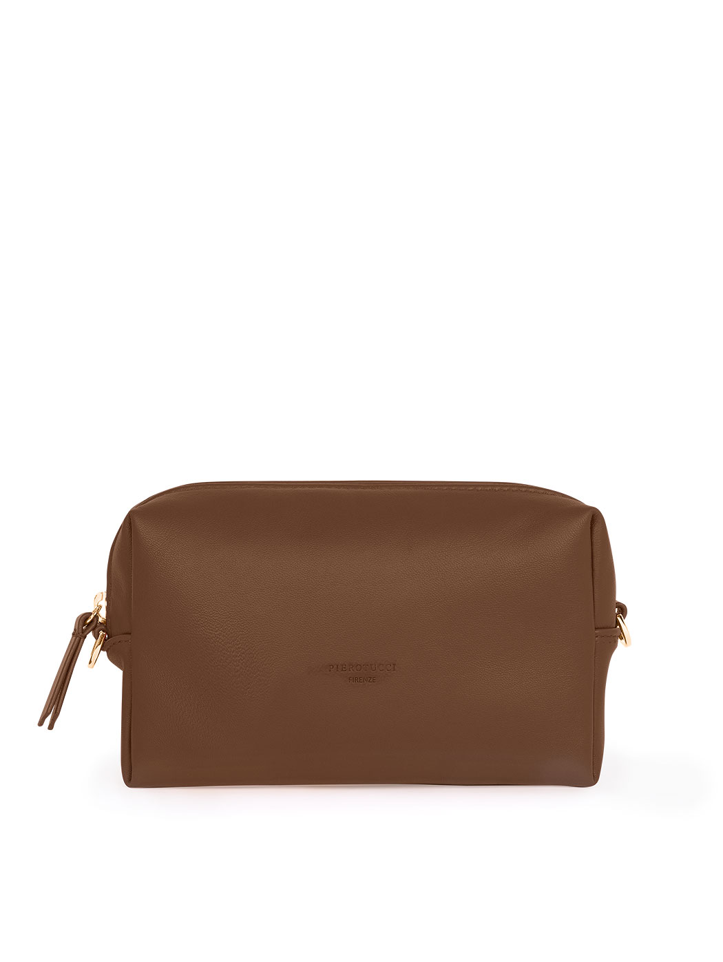Прямоугольная сумочка с регулируемым ремнем темно - коричневого цвета