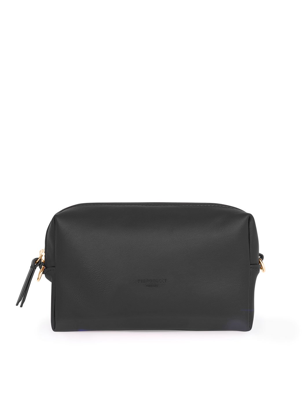 Прямоугольная сумочка с регулируемым ремнем черного цвета
