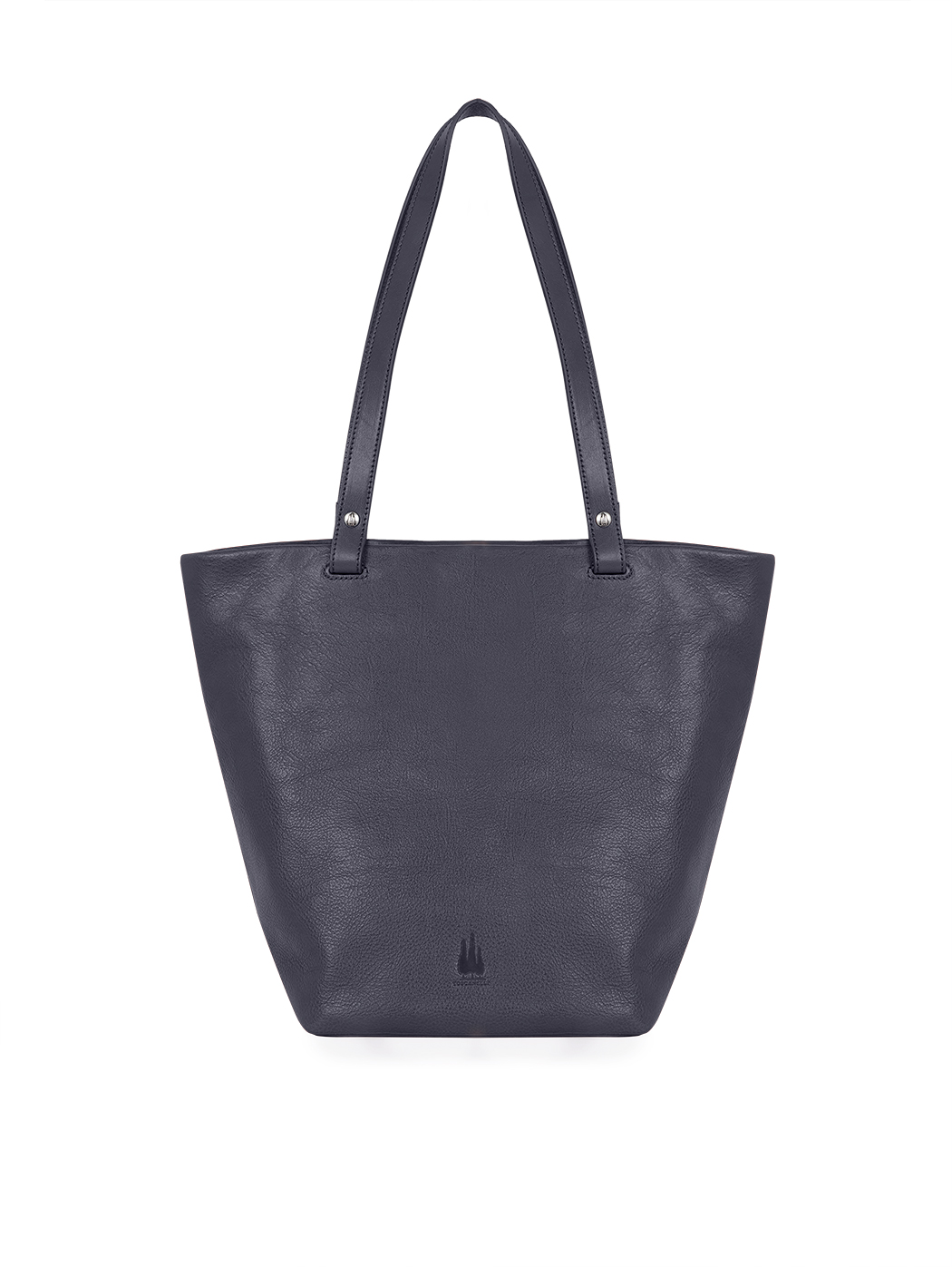 Vachetta Leather Medium Top Handle Tote Blue
