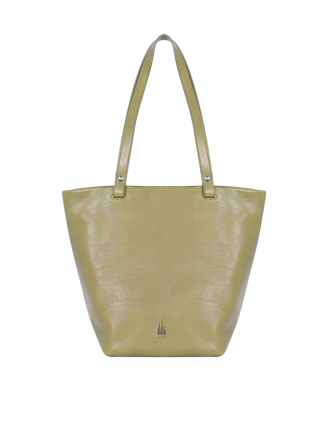 Vachetta Leather Medium Top Handle Tote Olive