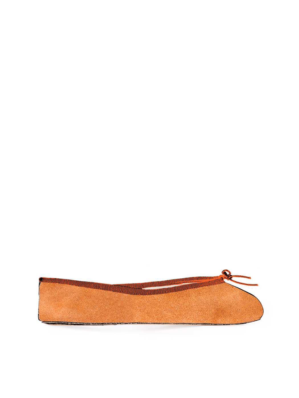 Ballerine Shoes Total Flat Orange Suede