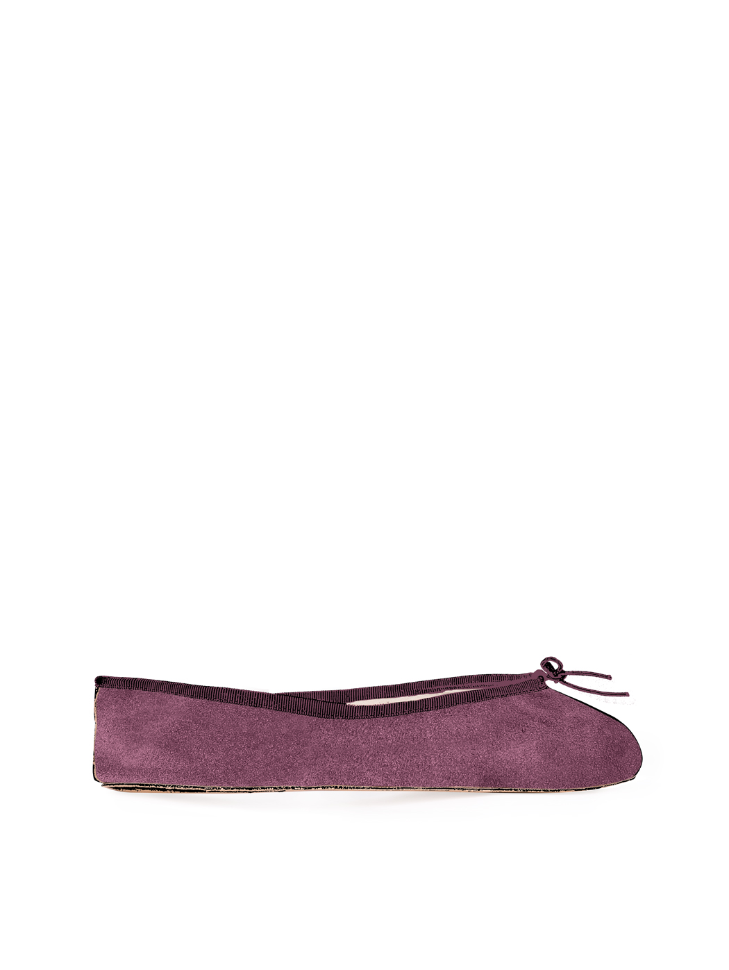 Ballerine Shoes Total Flat Burgundy Suede