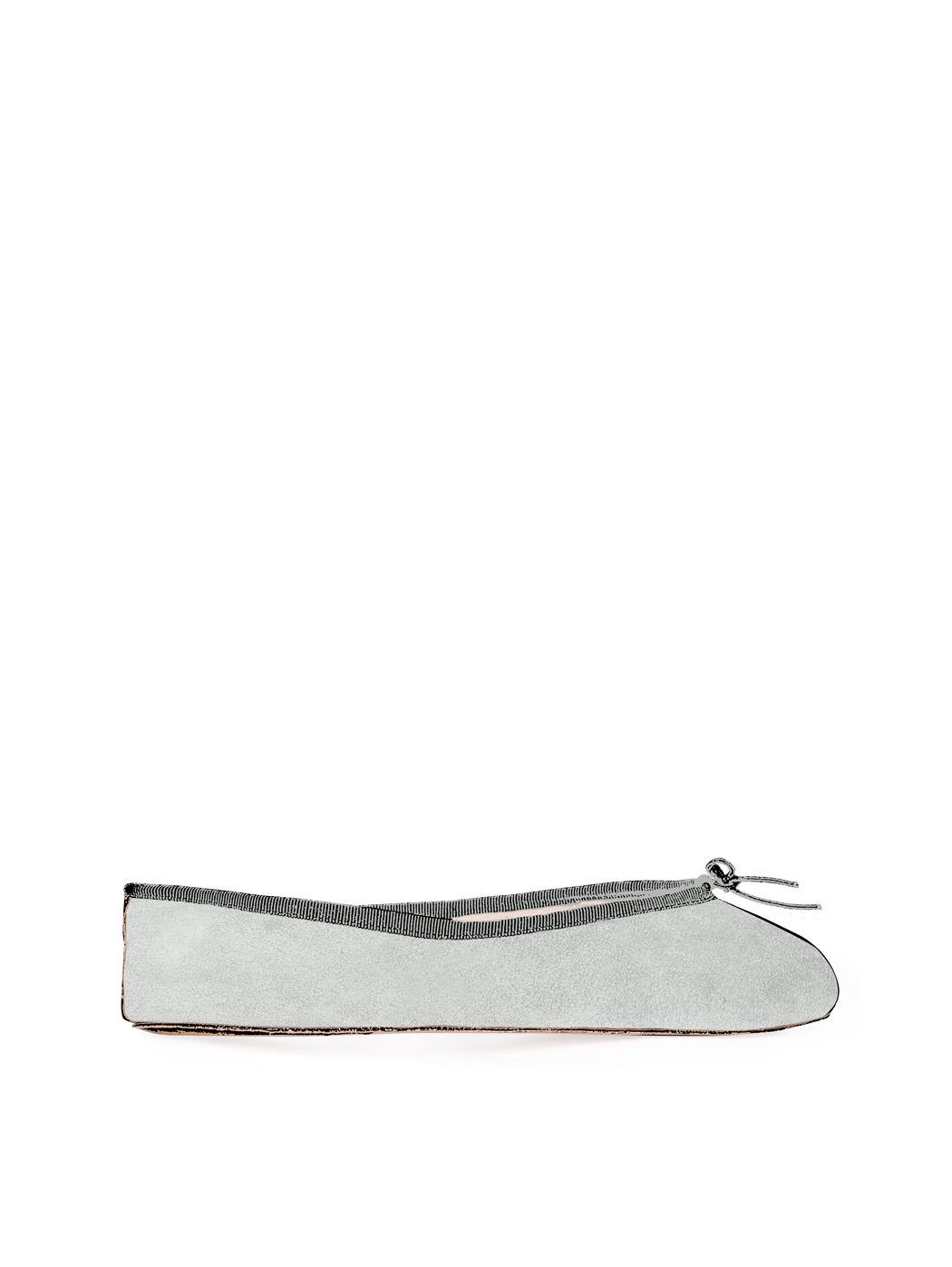 Ballerine Shoes Total Flat Light Grey Suede