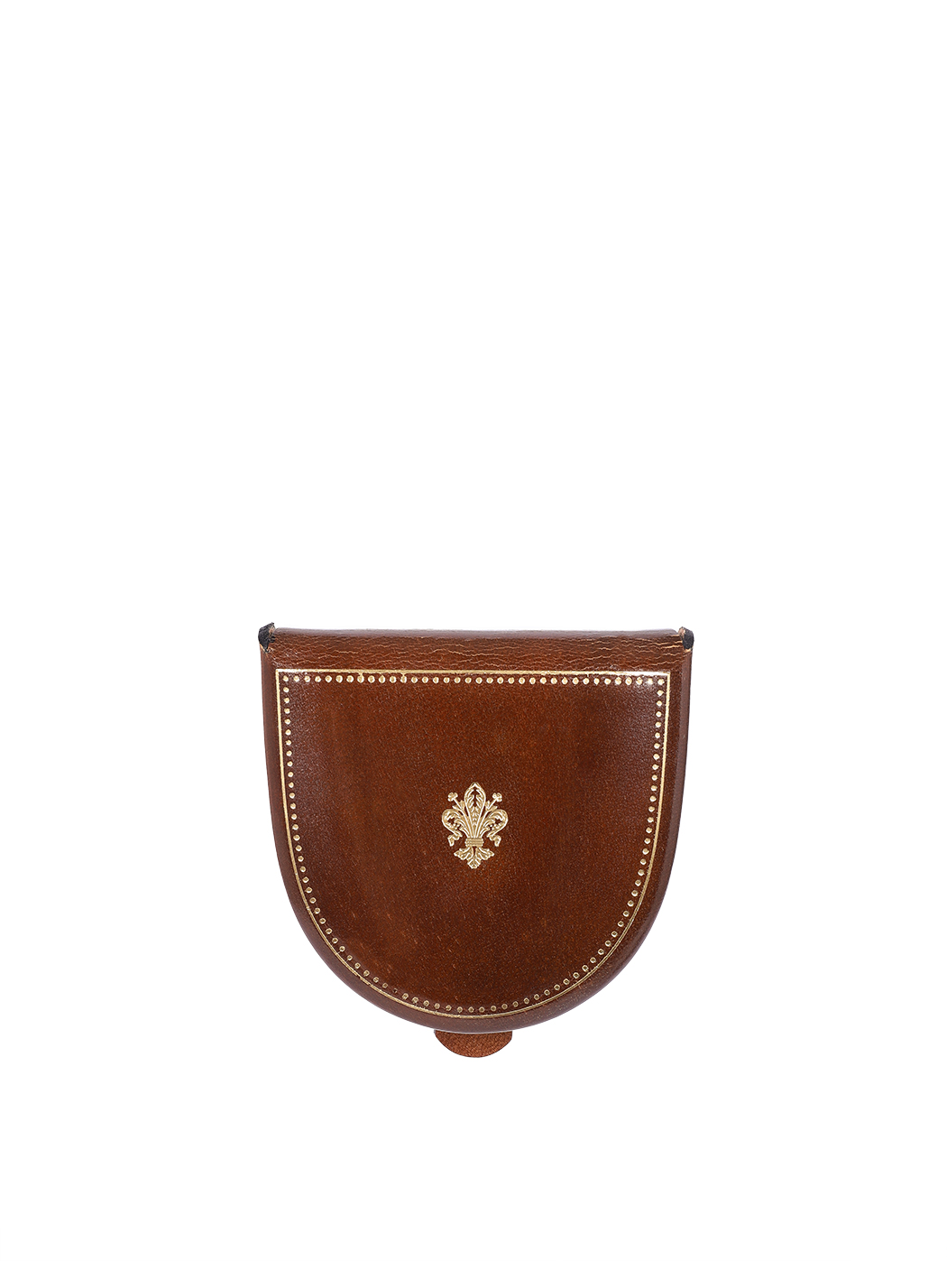 Florentine Lily Tacco Coin Pouch Brown