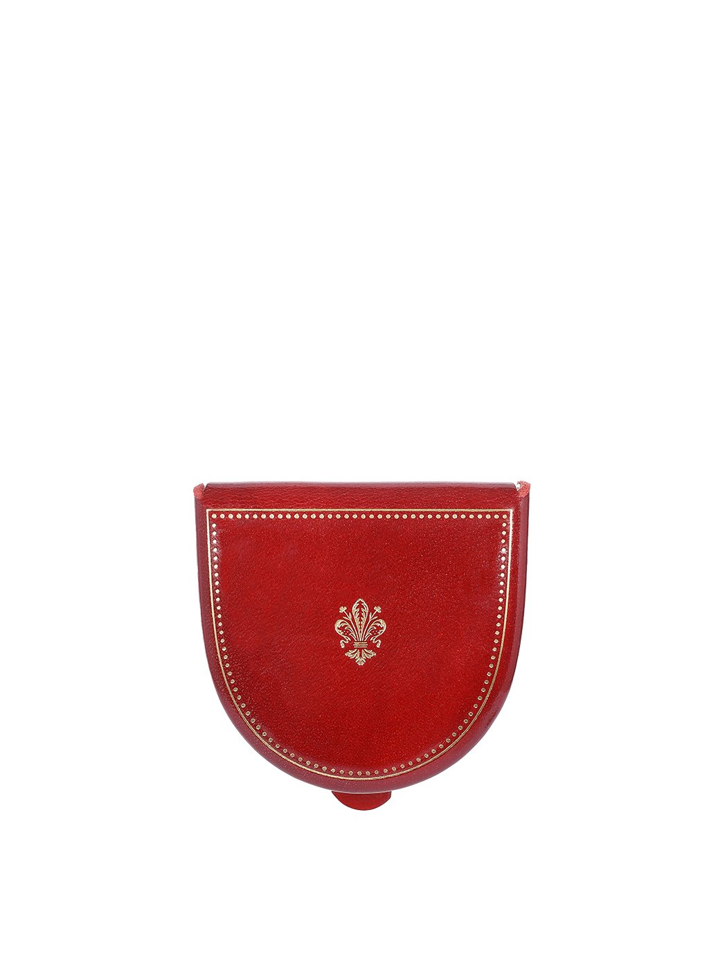 Florentine Lily Tacco Coin Pouch Red
