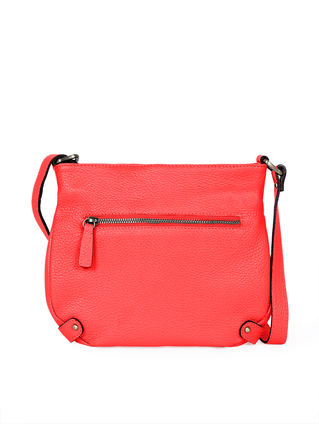 Medium Crossbody Shoulder Deerskin Bag Red