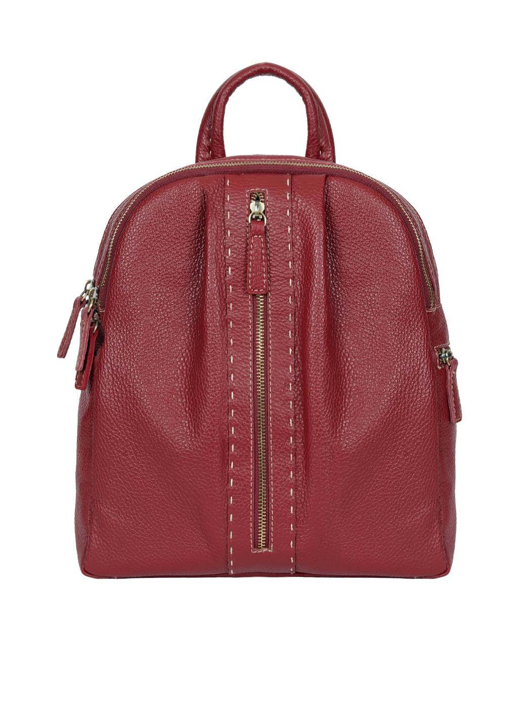 Zainetto in pelle di cervo Bordeaux