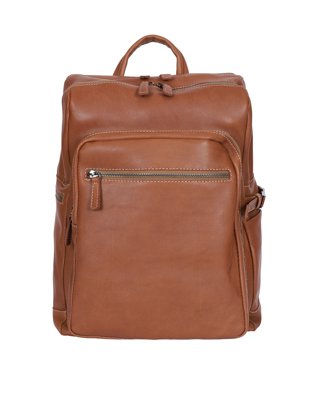 Large Leather Lightweight Laptop Backpack Cuoio
