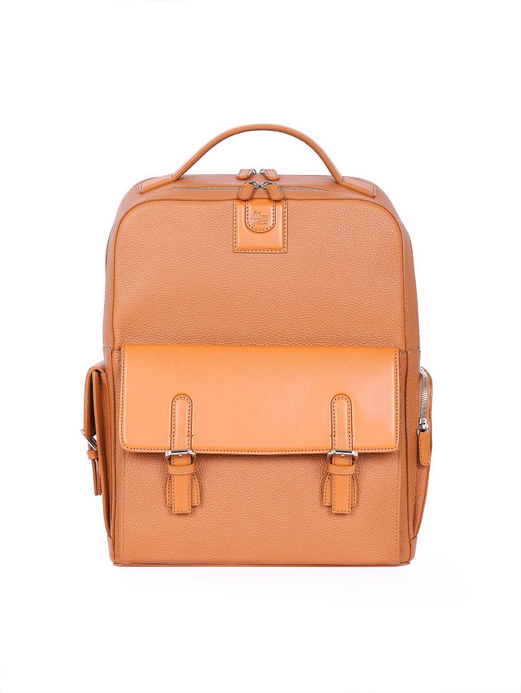 Professional Backpack Computer Leather Bag Tan