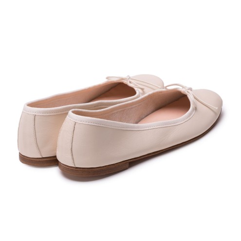 Ballet Flats Handmade - Ivory Nappa