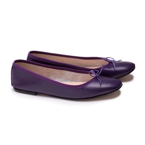 Ballet Flats Handmade - Purple Nappa