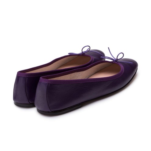 Ballet Flats Handmade - Purple Nappa