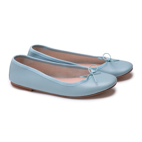 Ballet Flats Handmade- Powder Blue Nappa