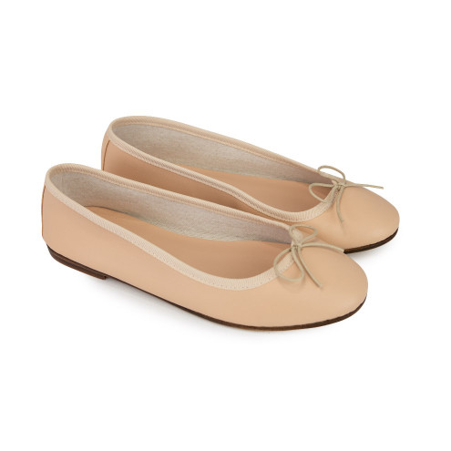 Ballet Flats Handmade - Nude Nappa