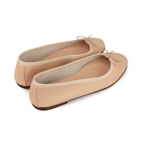 Ballet Flats Handmade - Nude Nappa