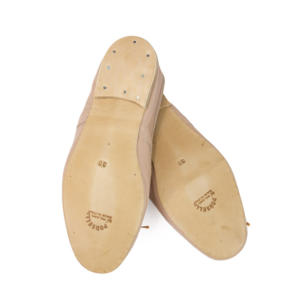 nude chanel ballet flats