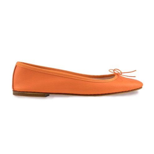 Ballet Flats Handmade - Orange Nappa
