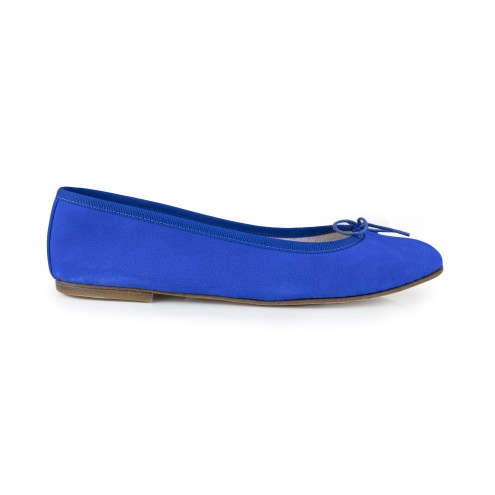 Ballet Flats Handmade - Royal Blue Suede