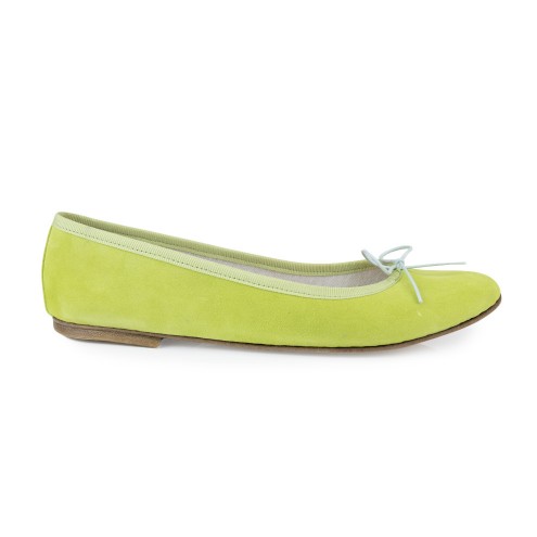 Ballerina -Scamosciato Verde Lime 