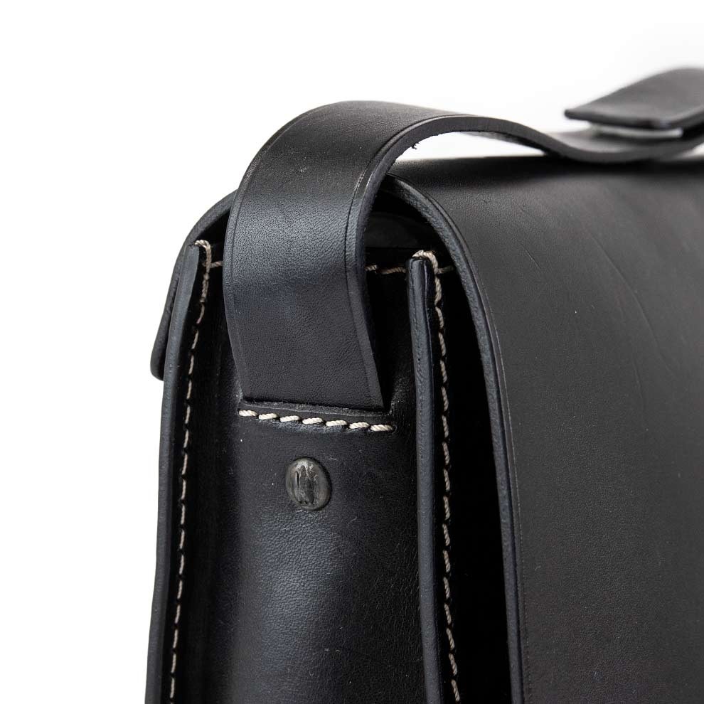 Деловая сумка портфель через плечо черный