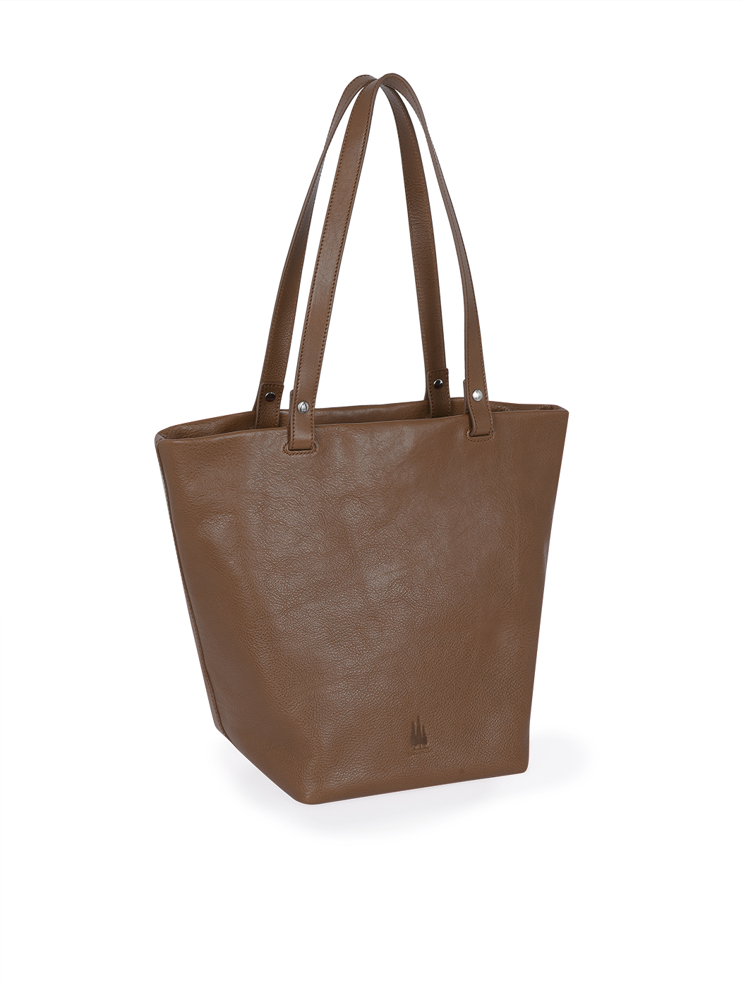 Vachetta Leather Medium Top Handle Tote Dark Brown