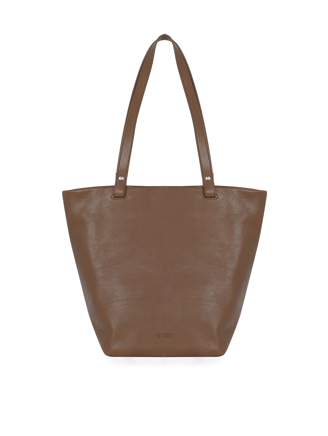Vachetta Leather Medium Top Handle Tote Dark Brown