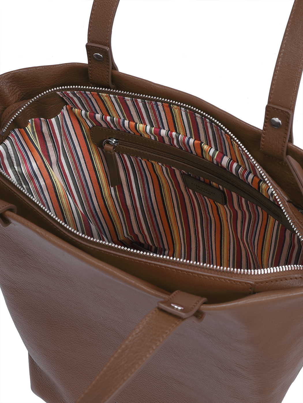 Vachetta Leather Medium Top Handle Tote Dark Brown