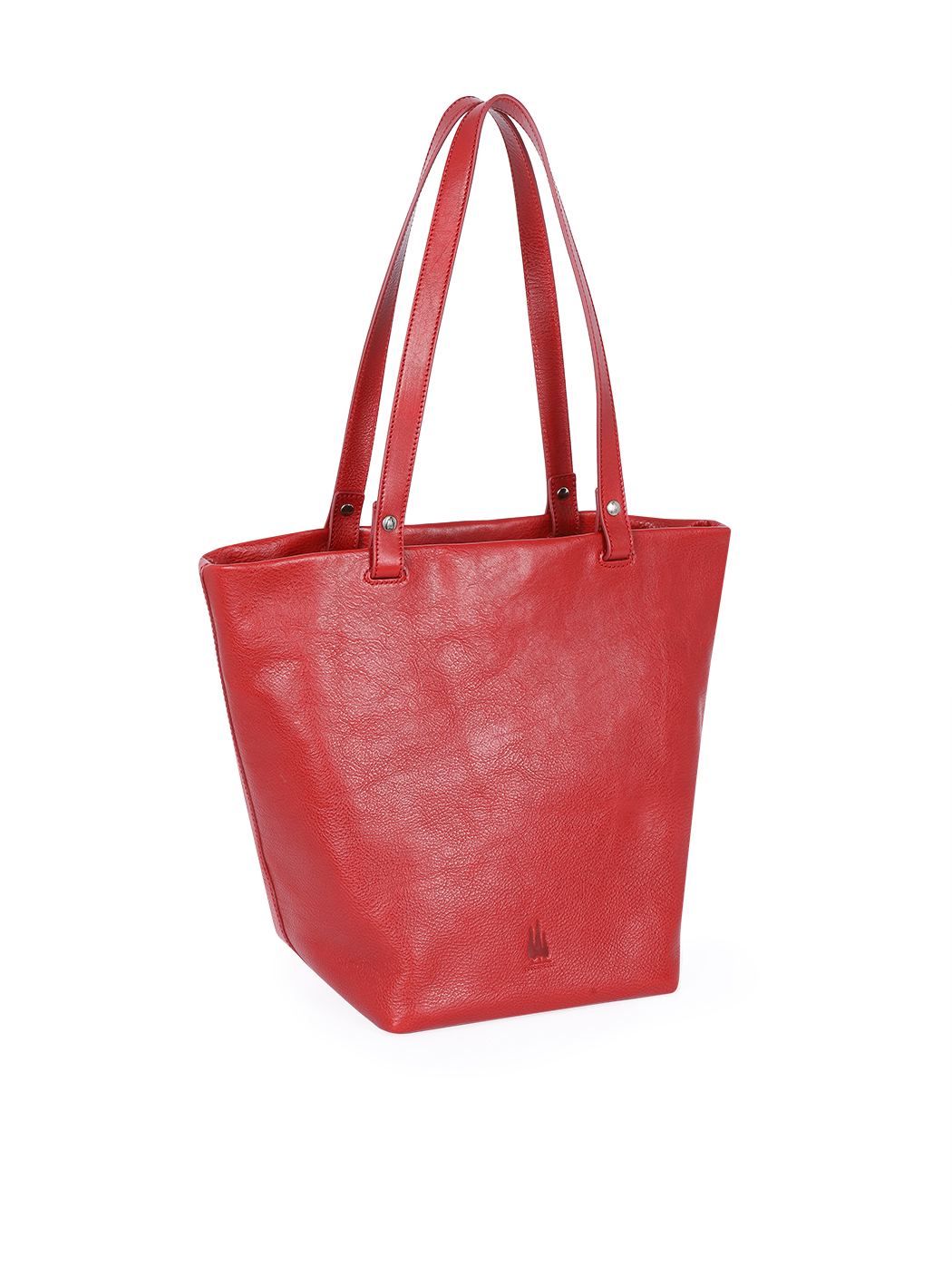 Vachetta Leather Medium Top Handle Tote Red