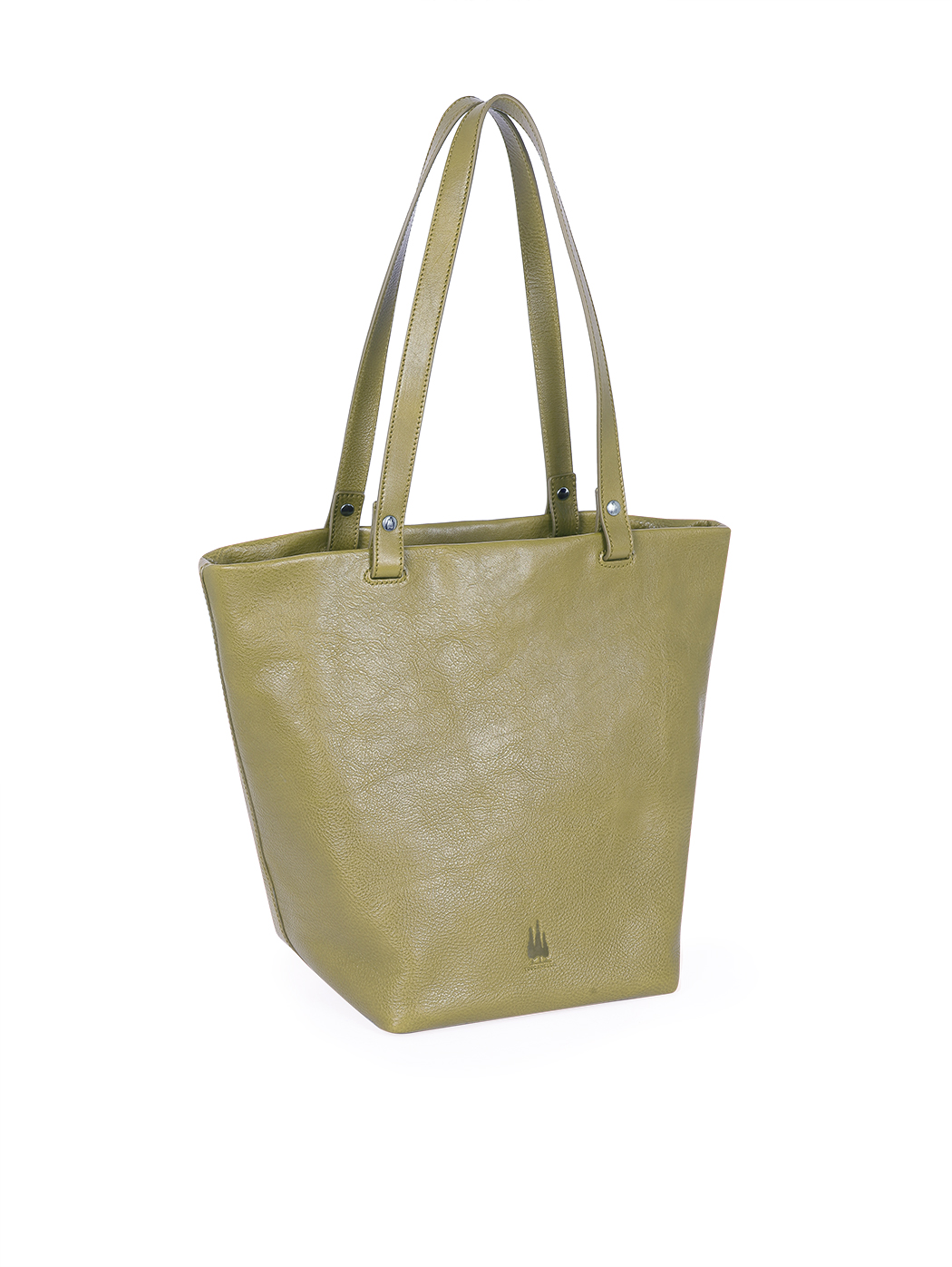 Vachetta Leather Medium Top Handle Tote Olive