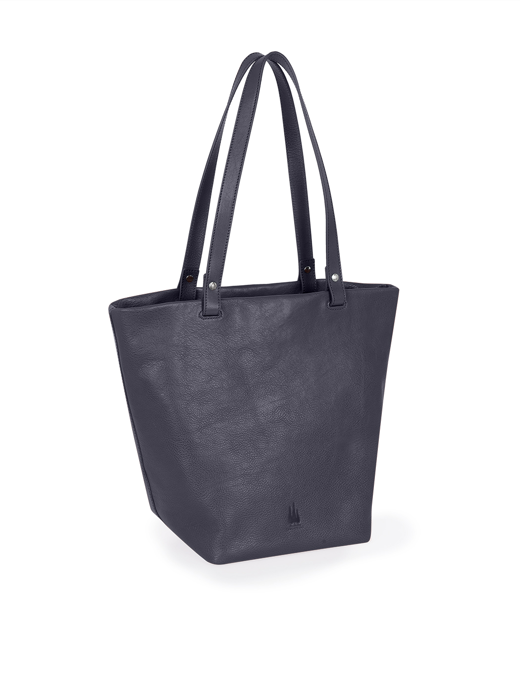 Vachetta Leather Medium Top Handle Tote Blue
